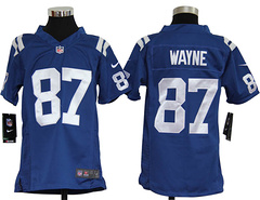 Nike youth's Jersey Indianapolis Colts 87 Reggie Wayne Blue Game